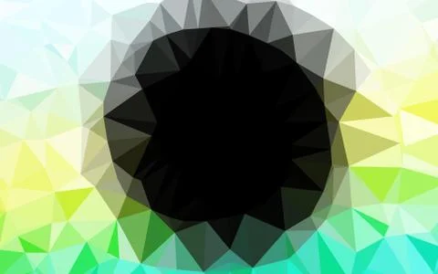 Light Blue, Yellow vector shining triangular pattern. Stock Illustration