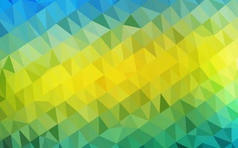 Light Blue, Yellow vector shining triangular pattern. Illustrazione stock