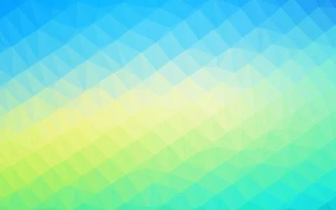 Light Blue, Yellow vector shining triangular pattern. Stock Illustration