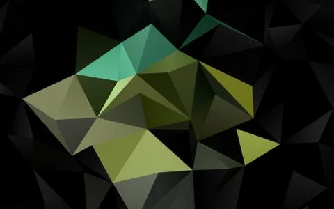 Light Blue, Yellow vector shining triangular template. Illustrazione stock
