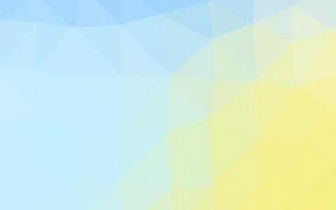 Light Blue, Yellow vector shining triangular template. Stock Illustration