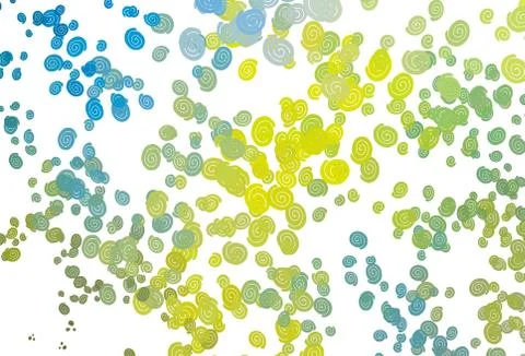 Light Blue, Yellow vector template with abstract lines. 스톡 일러스트