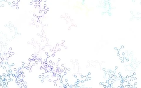 Light Blue, Yellow vector template with artificial intelligence structure. Illustrazione stock