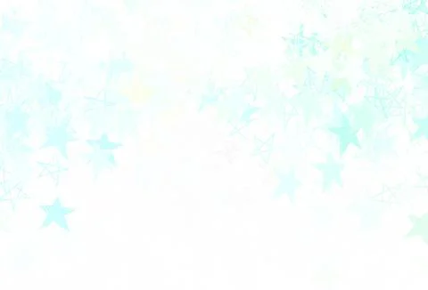 Light Blue, Yellow vector template with sky stars. Stock Illustration