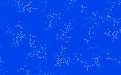 Light Blue, Yellow vector template with artificial intelligence structure. Stock Illustration