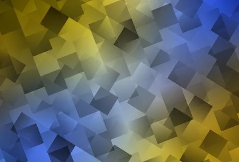 Light Blue, Yellow vector template with rhombus. Stock Illustration