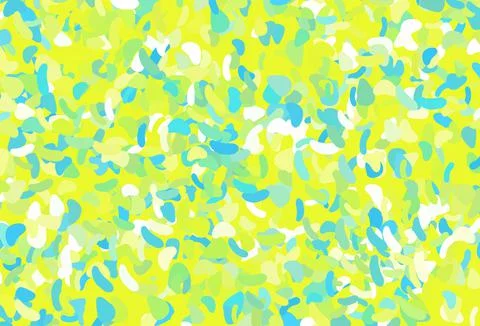 Light Blue, Yellow vector template with memphis shapes. Stock Illustration