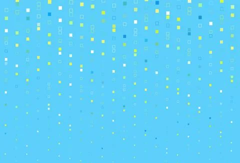 Light Blue, Yellow vector template with square style. Stock Illustration