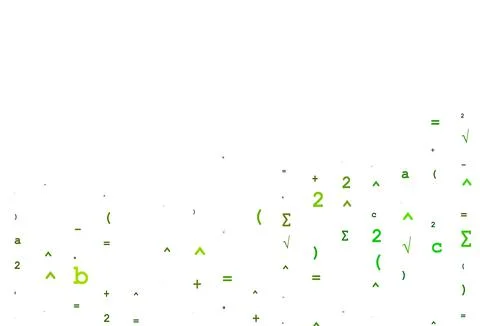 Light Blue, Yellow vector template with math simbols. Stockillustratie