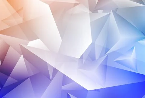 Light Blue, Yellow vector template with crystals, triangles. Stock Illustration