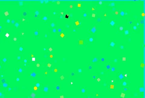 Light Blue, Yellow vector template with crystals, circles, squares. Stock Illustration