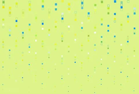 Light Blue, Yellow vector template with square style. Stock Illustration