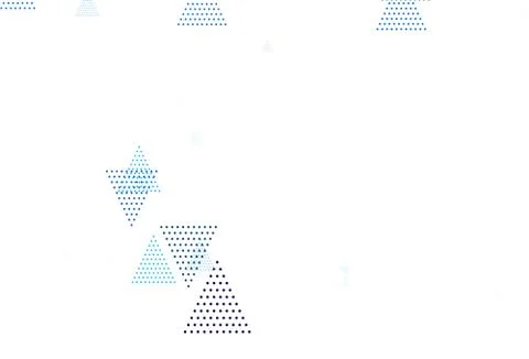 Light Blue, Yellow vector texture with triangular style with circles. Stock Illustration