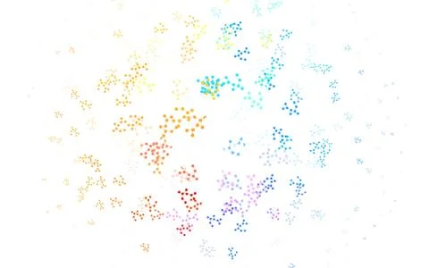 Light Blue, Yellow vector texture with artificial intelligence concept. Stock Illustration