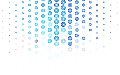 Light Blue, Yellow vector texture with disks. Stock Illustration