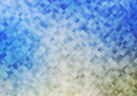 Light Blue, Yellow vector texture in rectangular style. Illustrazione stock