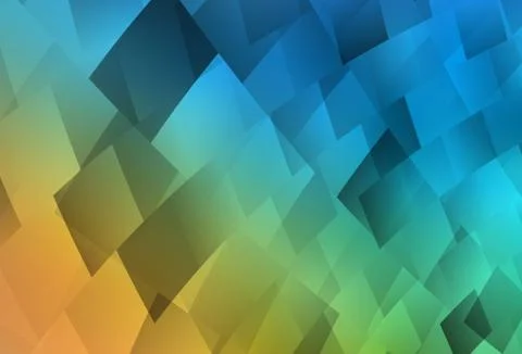 Light Blue, Yellow vector texture in rectangular style. 스톡 일러스트