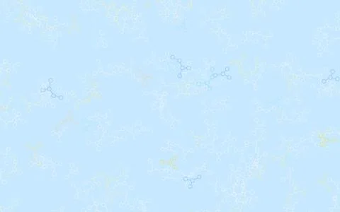 Light Blue, Yellow vector texture with artificial intelligence concept. 스톡 일러스트