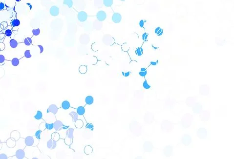 Light Blue, Yellow vector texture with artificial intelligence concept. Illustrazione stock