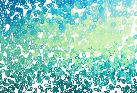 Light Blue, Yellow vector texture with disks. Stock Illustration