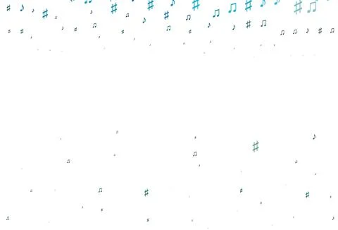 Light Blue, Yellow vector texture with musical notes. イラスト素材