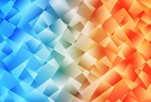 Light Blue, Yellow vector texture in rectangular style. Stock Illustration