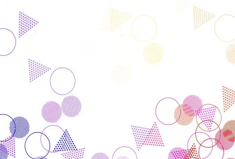 Light Blue, Yellow vector texture with triangular style with circles. Stockillustratie