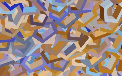 Light Blue, Yellow vector texture with colorful hexagons. Stock Illustration