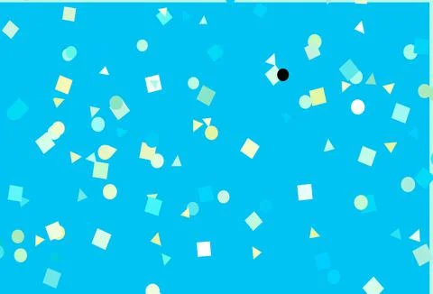 Light Blue, Yellow vector texture in poly style with circles, cubes. Stock Illustration