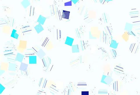 Light Blue, Yellow vector texture with poly style with circles, cubes. Stock Illustration