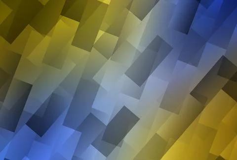 Light Blue, Yellow vector texture in rectangular style. Stock Illustration