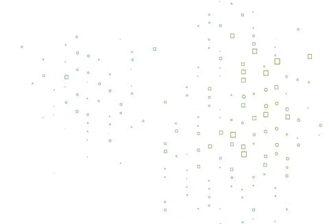 Light Blue, Yellow vector texture with rectangular style. Illustrazione stock