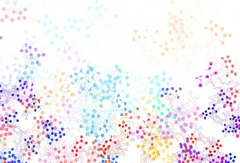 Light Blue, Yellow vector texture with artificial intelligence concept. Stock Illustration