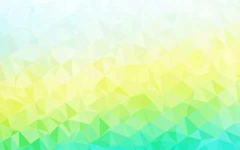 Light Blue, Yellow vector triangle mosaic texture. Stock Illustration
