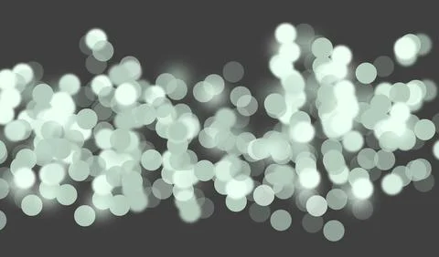 Light blur background with round luminous garland cluster. Shiny sparkling Stock Photos