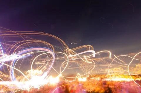 Light blur night Stock Photos