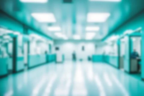 Light blurred background. The blank hall of an office or medical institutio.. Foto stock