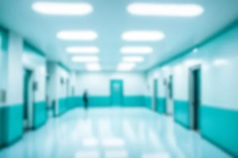 Light blurred background. The blank hall of an office or medical institutio.. Stock Photos