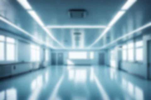 Light blurred background. The blank hall of an office or medical institutio.. Stock Photos