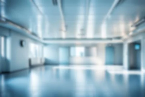 Light blurred background. The blank hall of an office or medical institutio.. Stock Photos