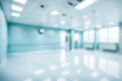 Light blurred background. The blank hall of an office or medical institutio.. Stock Photos