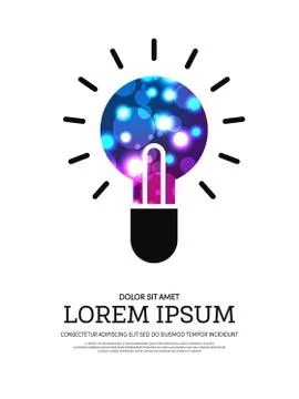 Light bokeh abstract background Stock Illustration