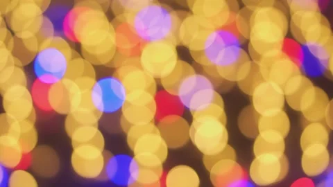 Light bokeh background from a Christmas tree. Out of focus decor Stock Footage 224928119