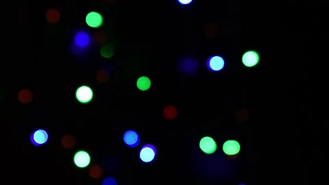 Light bokeh effect as black background Video stock 161807064