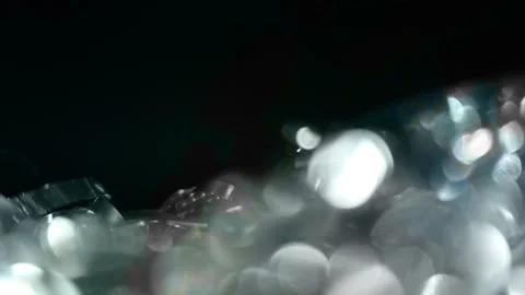 Light, bokeh, White, black background, bright Stock Footage 319969696