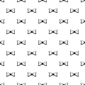 Light bow tie pattern seamless vector Stock Illustration