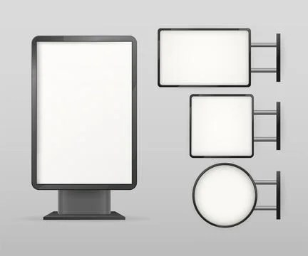 Light box, great design for any purposes. Office interior. Interior mockup Illustrazione stock