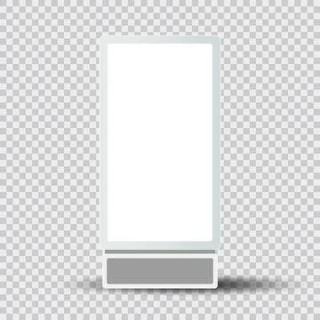 LIGHT Box for LED mock-up in 3Ds of Realistic light box for indoor and outd.. Stock Illustration