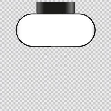 Light box mock-up for ads design on transparency background, 2 billboards u.. Stock Illustration