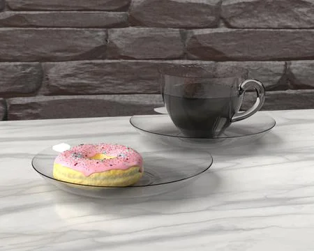 Light breakfast 3D Model